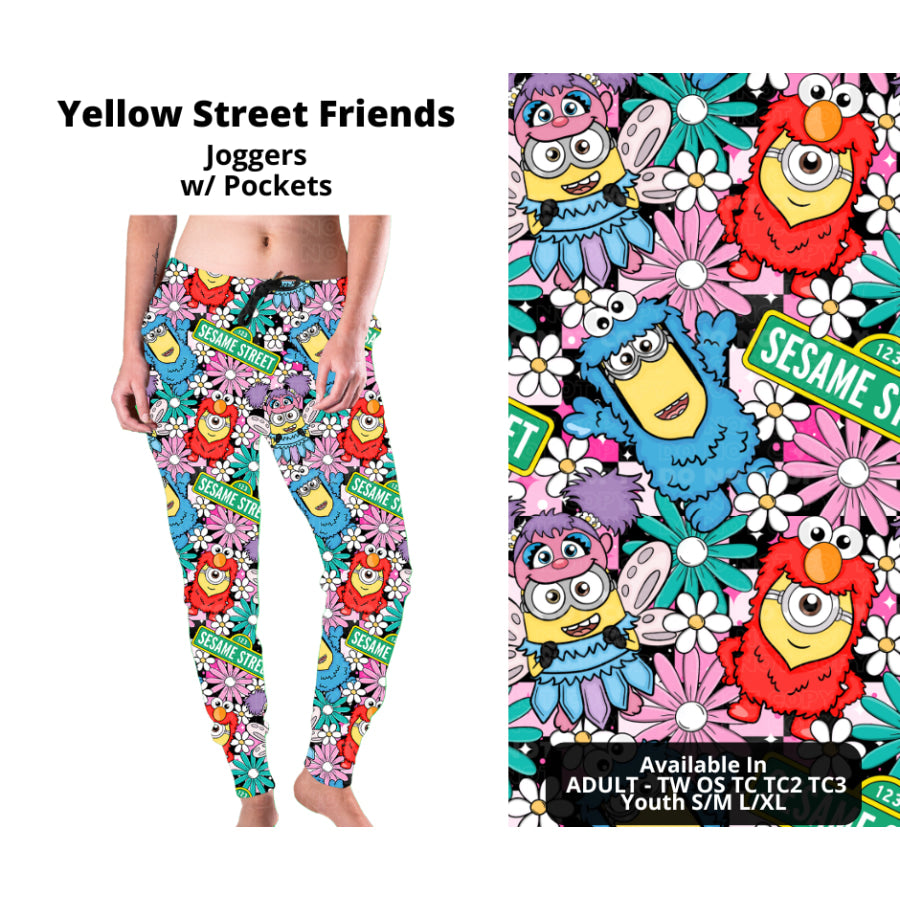 PREORDER Custom Styles - Yellow Street Friends - Closes 21 Nov - ETA late Feb 2025 Leggings