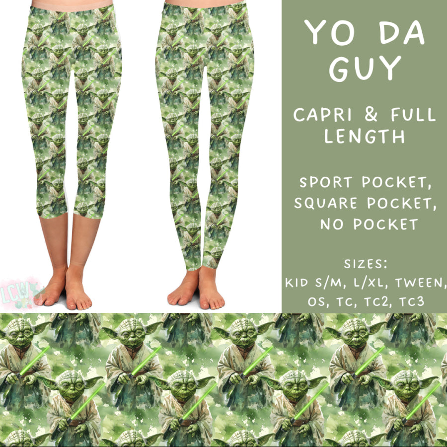 Preorder Custom Styles - Yo Da Guy - Closes 2 Dec - ETA late Feb 2025 Leggings