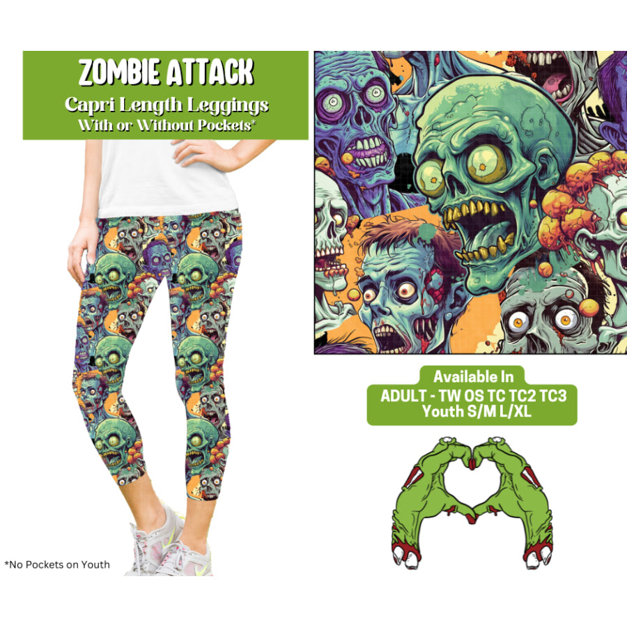 Preorder Custom Styles - Zombie Attack - Closes 4 Aug - ETA late Nov 2025 Leggings