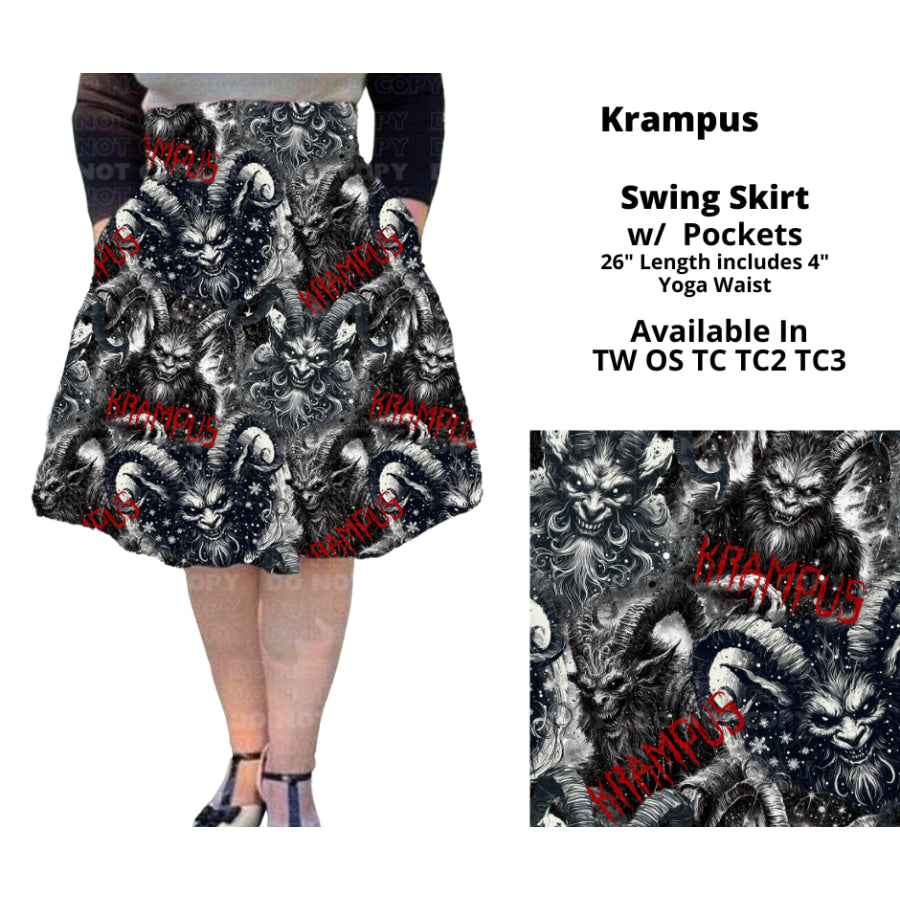 PREORDER Custom Swing and Maxi Skirts - Krampus - Closes 30 Sep - ETA late Dec 2024 Skirts