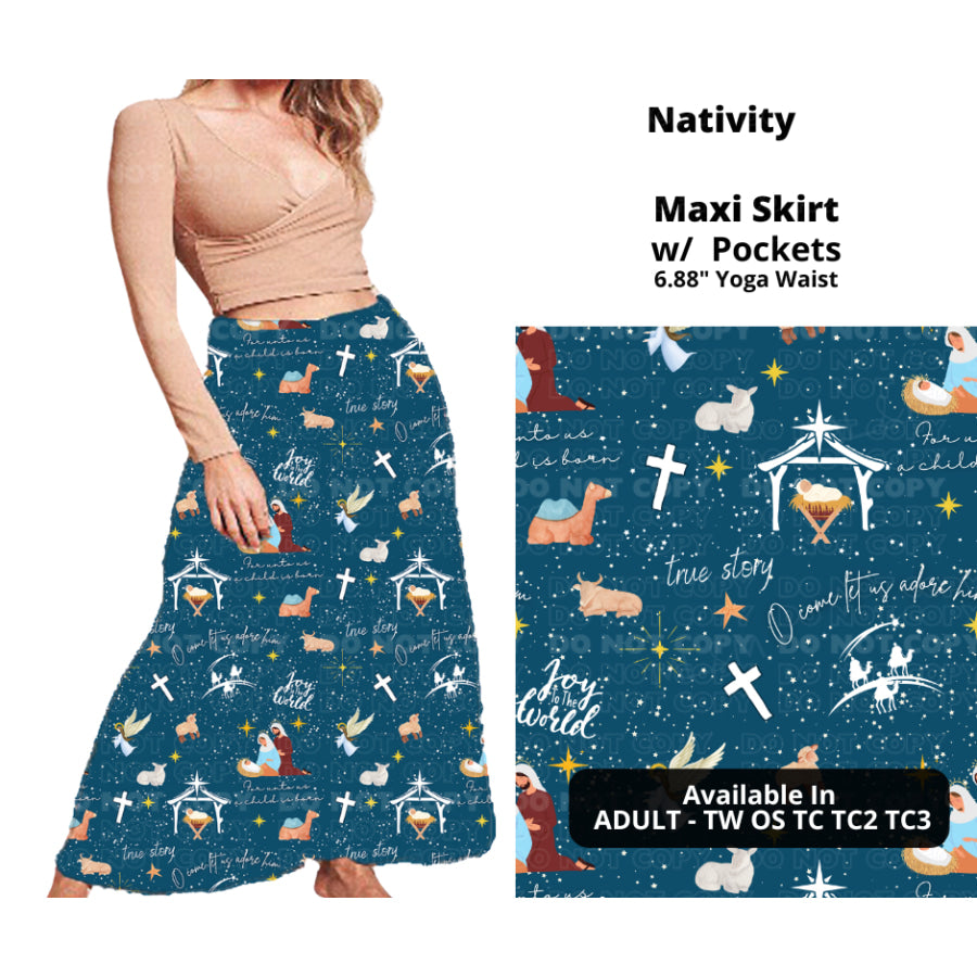 PREORDER Custom Swing and Maxi Skirts - Nativity - Closes 30 Sep - ETA late Dec 2024 Skirts