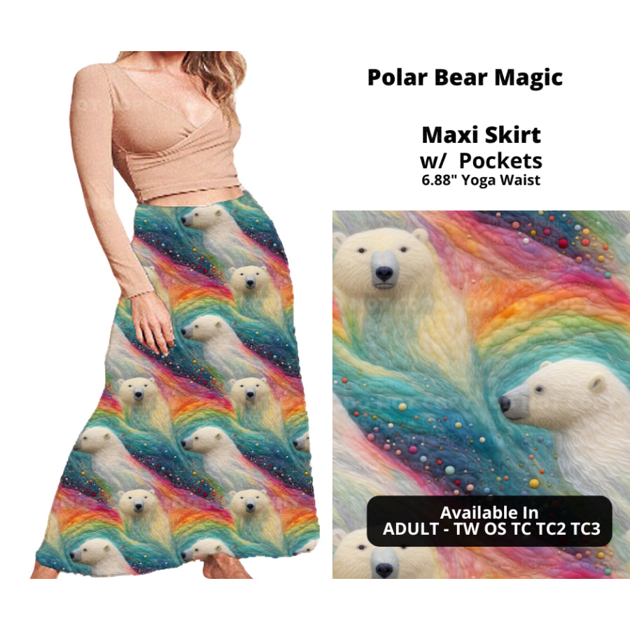 PREORDER Custom Swing and Maxi Skirts - Polar Bear Magic - Closes 30 Sep - ETA late Dec 2024 Skirts