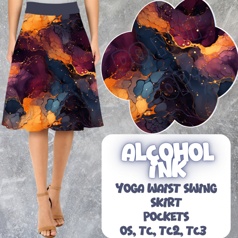 PREORDER Custom Swing Skirts - Alcohol Ink - Closes 15 Mar - ETA early Jun 2025 Skirts