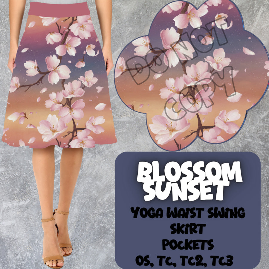 PREORDER Custom Swing Skirts - Blossom Sunset - Closes 15 Mar - ETA early Jun 2025 Skirts