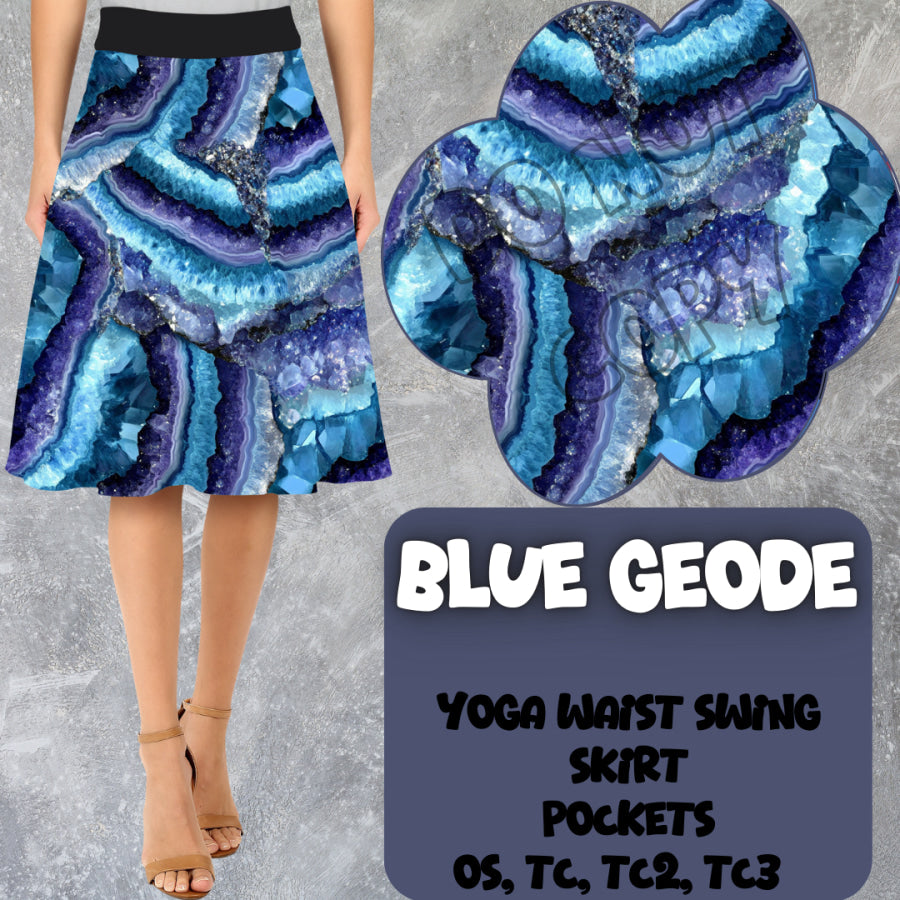 PREORDER Custom Swing Skirts - Blue Geode - Closes 15 Mar - ETA early Jun 2025 Skirts