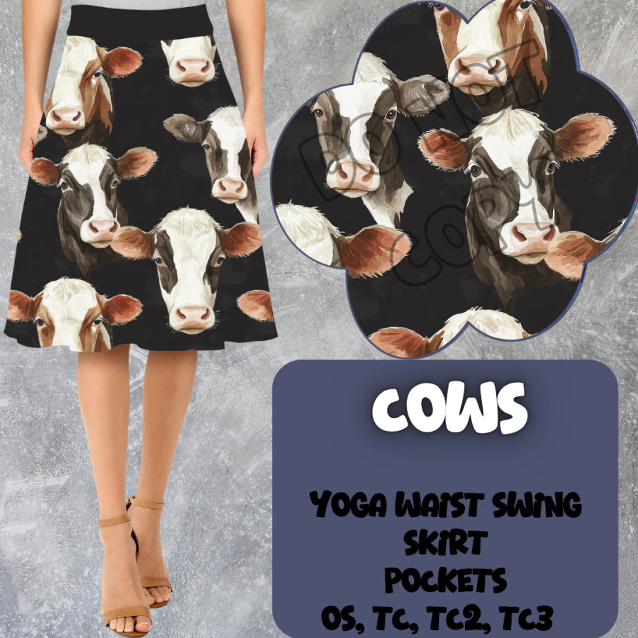 PREORDER Custom Swing Skirts - Cows - Closes 15 Mar - ETA early Jun 2025 Skirts