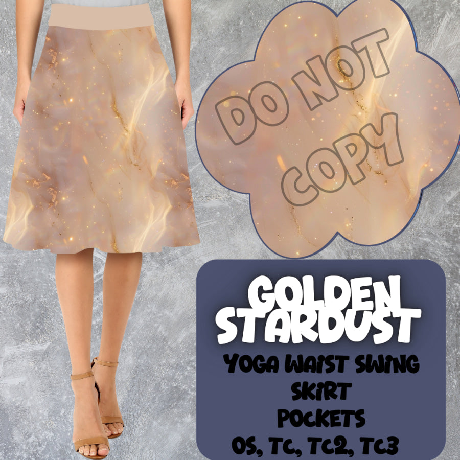 PREORDER Custom Swing Skirts - Golden Stardust - Closes 15 Mar - ETA early Jun 2025 Skirts