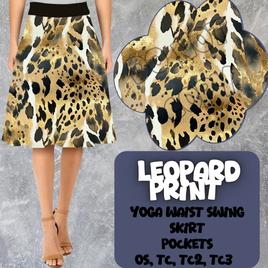 PREORDER Custom Swing Skirts - Leopard Print - Closes 15 Mar - ETA early Jun 2025 Skirts