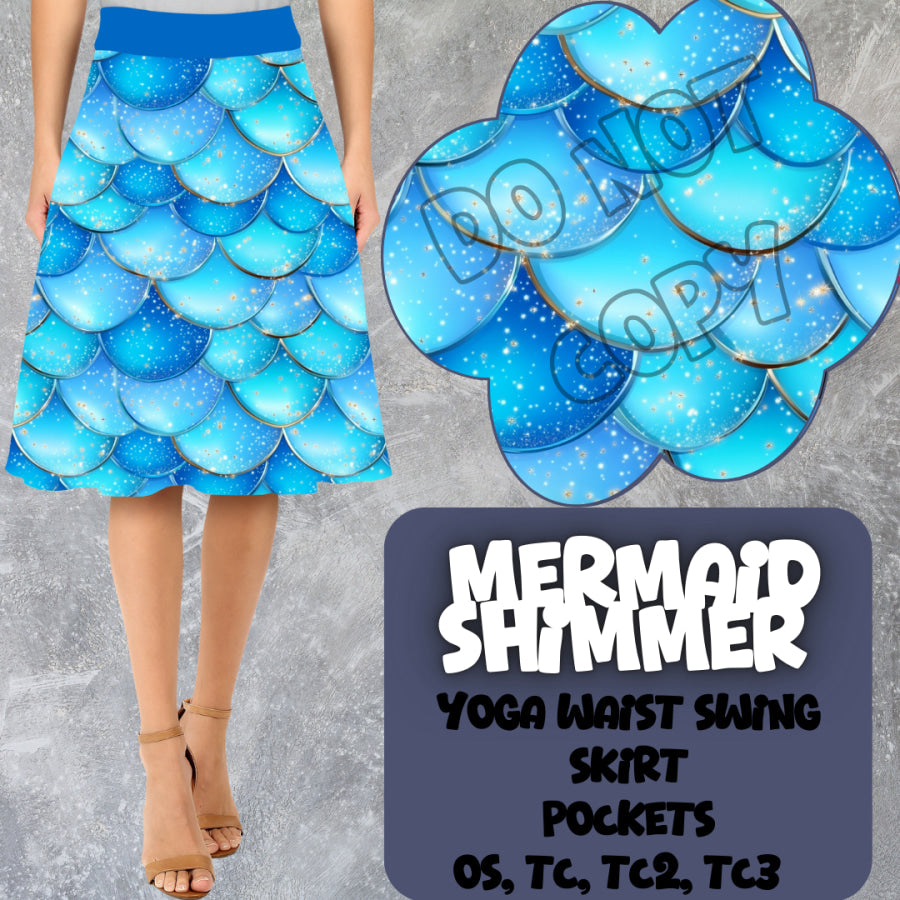 PREORDER Custom Swing Skirts - Mermaid Shimmer - Closes 15 Mar - ETA early Jun 2025 Skirts