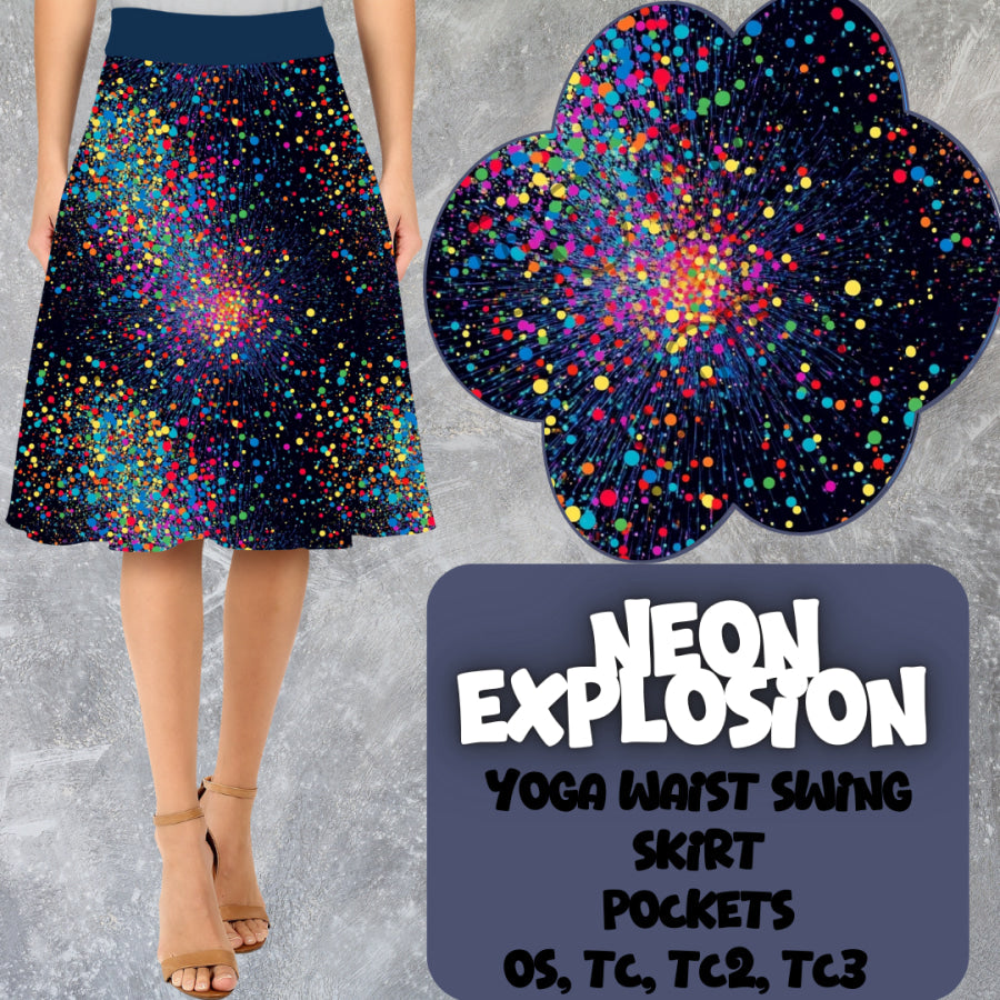 PREORDER Custom Swing Skirts - Neon Explosion - Closes 15 Mar - ETA early Jun 2025 Skirts