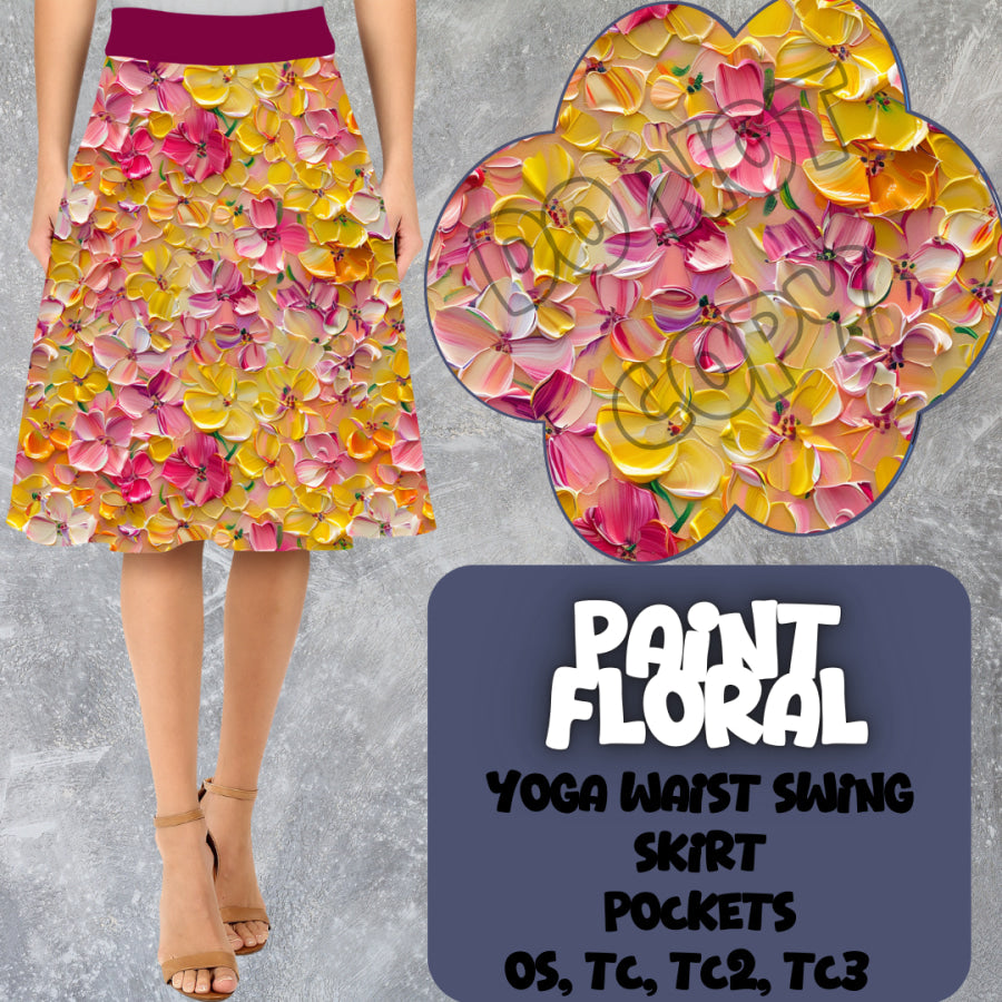 PREORDER Custom Swing Skirts - Paint Floral - Closes 15 Mar - ETA early Jun 2025 Skirts