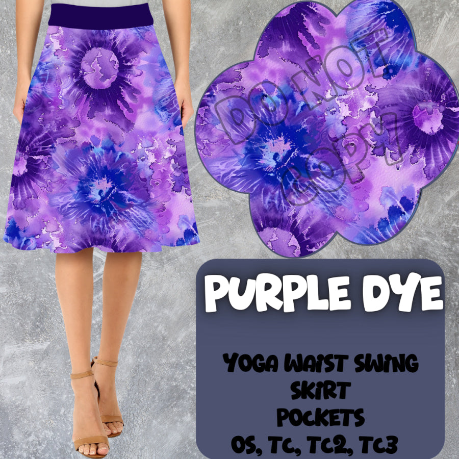 PREORDER Custom Swing Skirts - Purple Dye - Closes 15 Mar - ETA early Jun 2025 Skirts