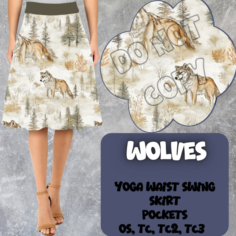 PREORDER Custom Swing Skirts - Wolves - Closes 15 Mar - ETA early Jun 2025 Skirts