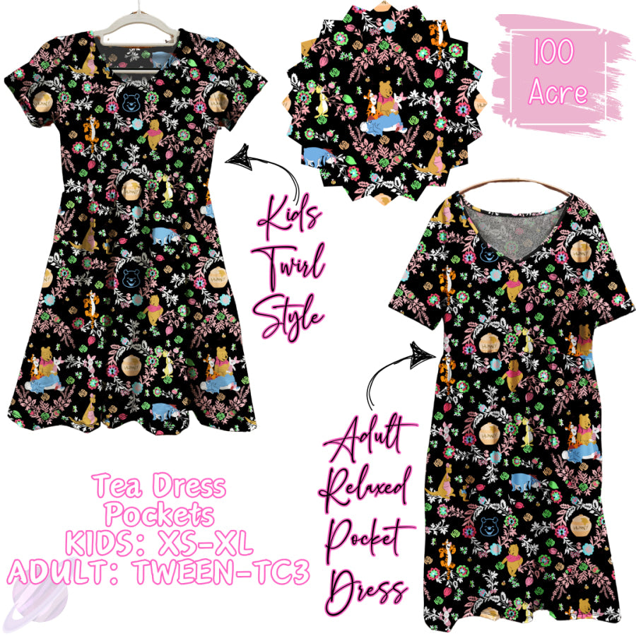 Preorder Custom Tea Dress with Pockets - 100 Acre - Closes 31 Jan - ETA early May Dresses