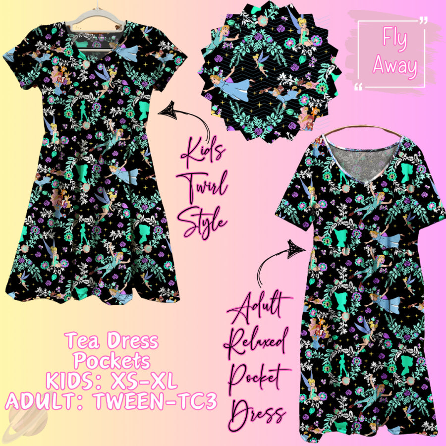 Preorder Custom Tea Dress with Pockets - Fly Away - Closes 31 Jan - ETA early May 2025 Dresses