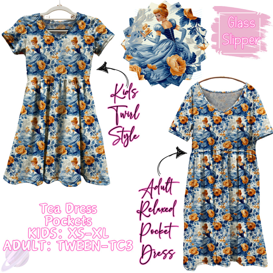 Preorder Custom Tea Dress with Pockets - Glass Slipper - Closes 31 Jan - ETA early May 2025 Dresses