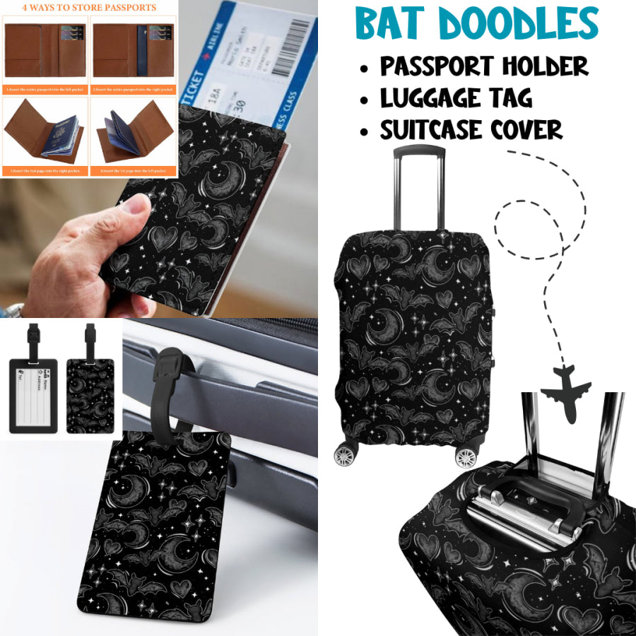 Preorder Custom Travel Accessories - Bat Doodles - Closes 27 Mar - ETA mid Jul 2025 Travel Accessories