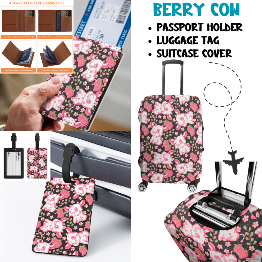 Preorder Custom Travel Accessories - Berry Cow - Closes 27 Mar - ETA mid Jul 2025 Travel Accessories