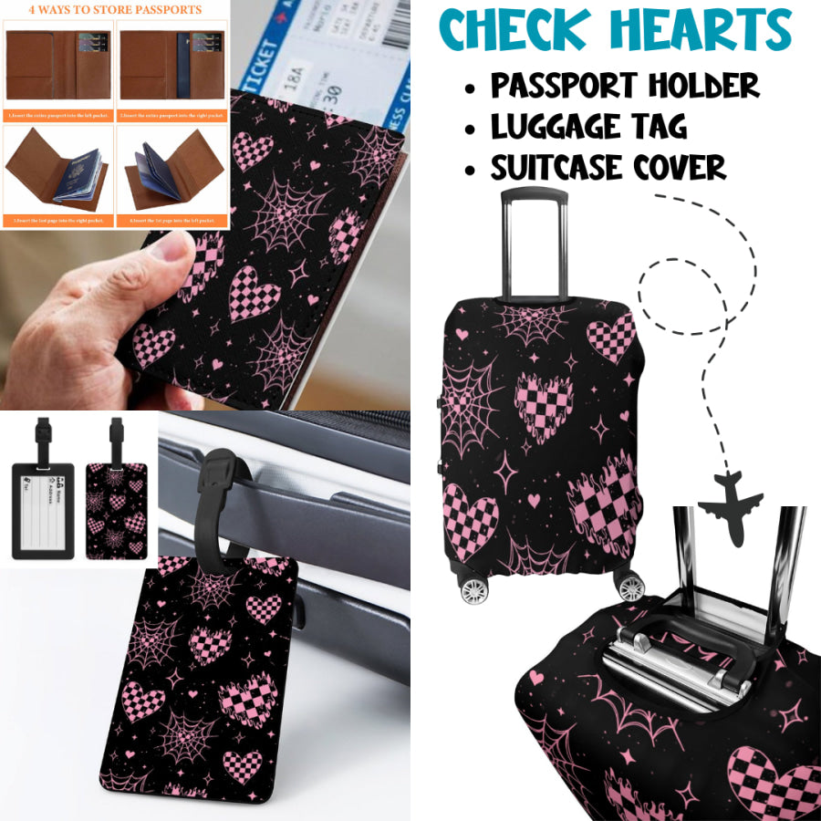 Preorder Custom Travel Accessories - Check Hearts - Closes 27 Mar - ETA mid Jul 2025 Travel Accessories