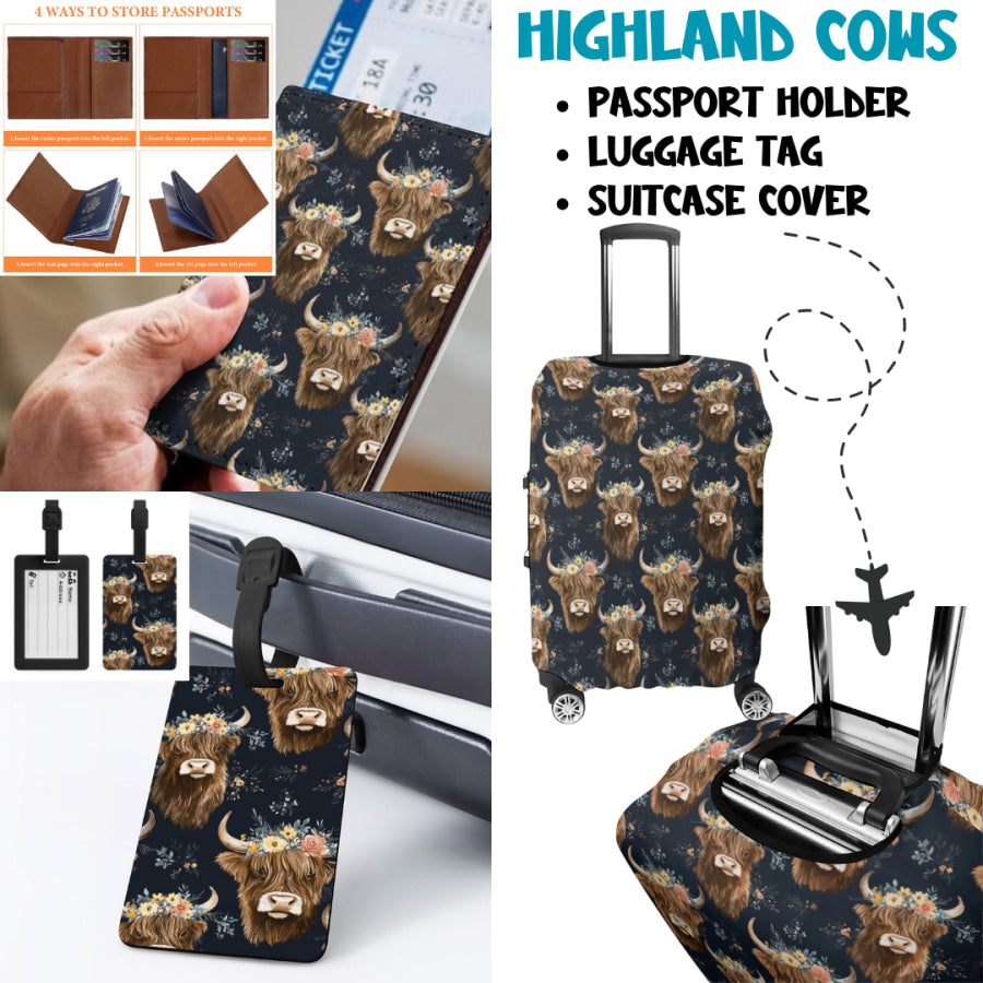 Preorder Custom Travel Accessories - Highland Cows - Closes 27 Mar - ETA mid Jul 2025 Travel Accessories