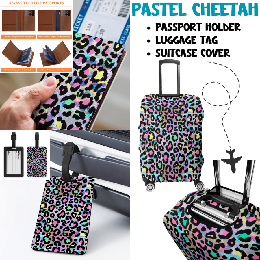 Preorder Custom Travel Accessories - Pastel Cheetah - Closes 27 Mar - ETA mid Jul 2025 Travel Accessories