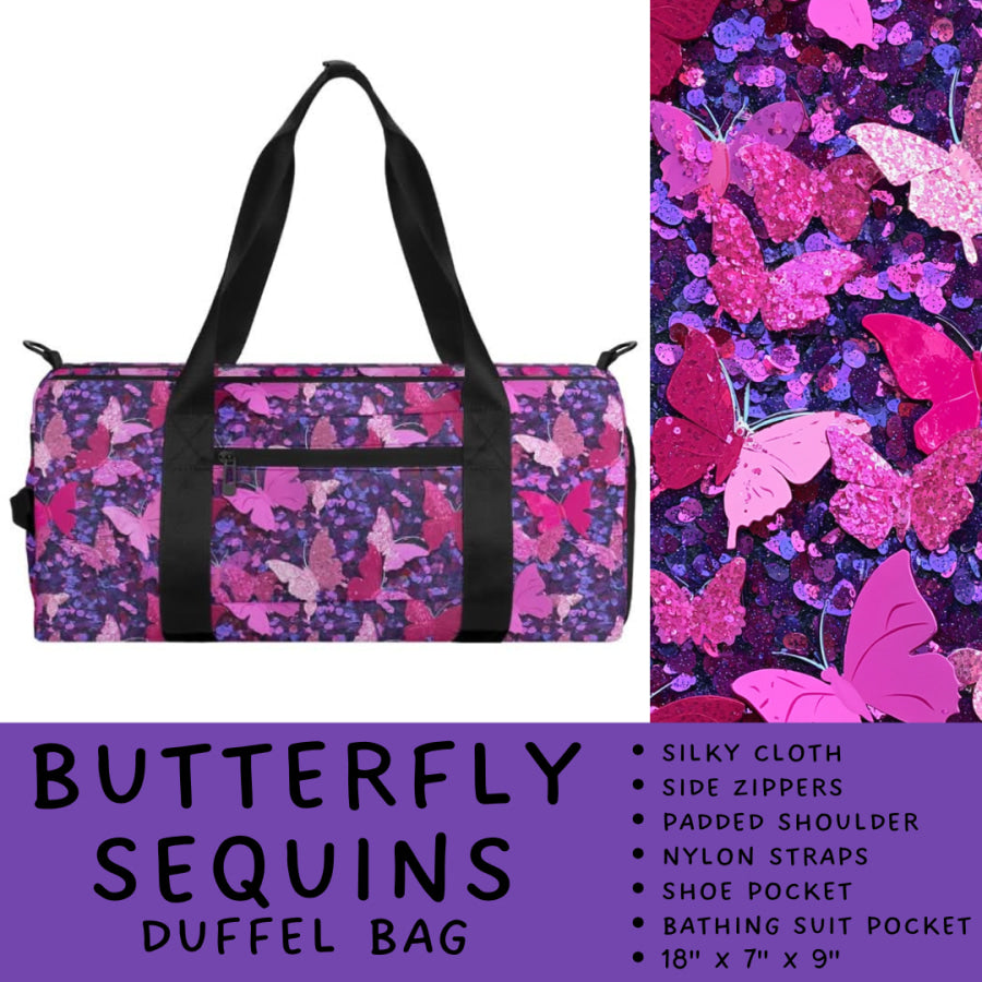Preorder Custom Travel Bags / Tags - Butterfly Sequins - Closes 28 May - ETA late Aug 2025 Travel Accessories