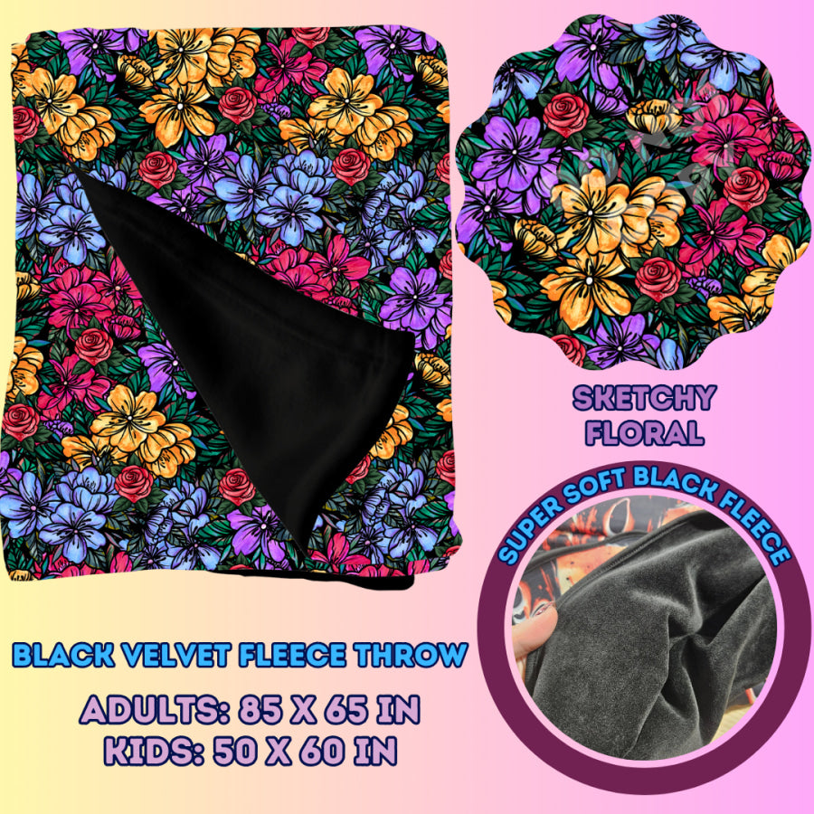 Preorder Custom Velvety Fleece Blankets - Adult Size - Closes 15 Jan - ETA early May 2025 Weighted Blanket