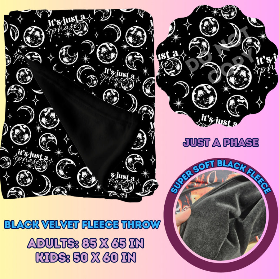 Preorder Custom Velvety Fleece Blankets - Adult Size - Closes 15 Jan - ETA early May 2025 Weighted Blanket