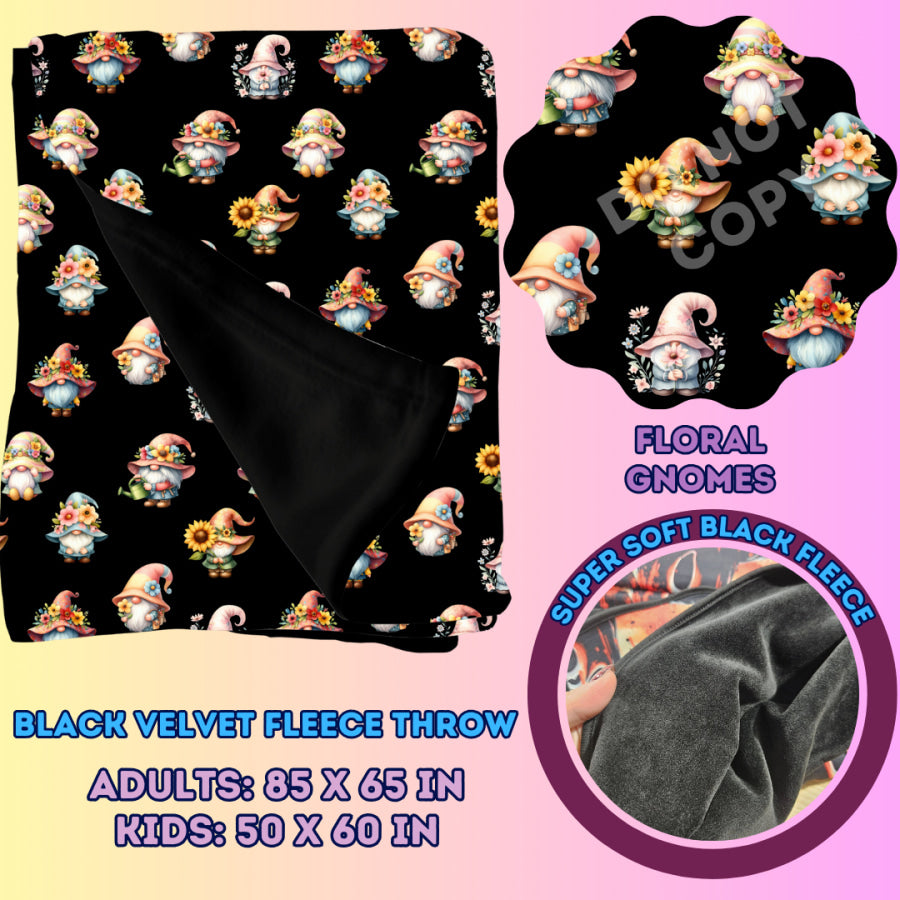 Preorder Custom Velvety Fleece Blankets - Adult Size - Closes 15 Jan - ETA early May 2025 Weighted Blanket