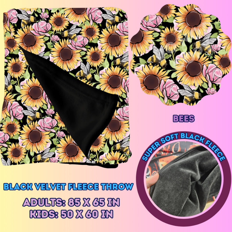 Preorder Custom Velvety Fleece Blankets - Adult Size - Closes 15 Jan - ETA early May 2025 Weighted Blanket