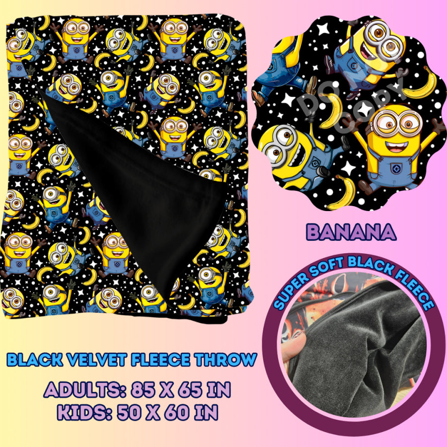 Preorder Custom Velvety Fleece Blankets - Adult Size - Closes 15 Jan - ETA early May 2025 Weighted Blanket