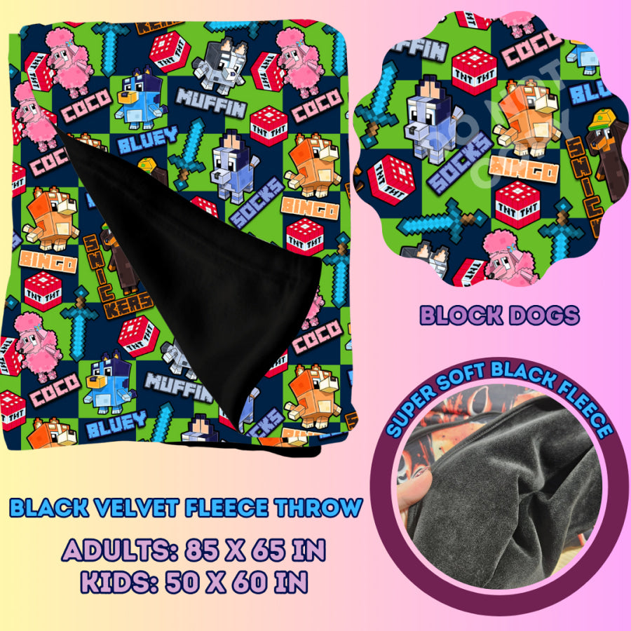 Preorder Custom Velvety Fleece Blankets - Adult Size - Closes 15 Jan - ETA early May 2025 Weighted Blanket