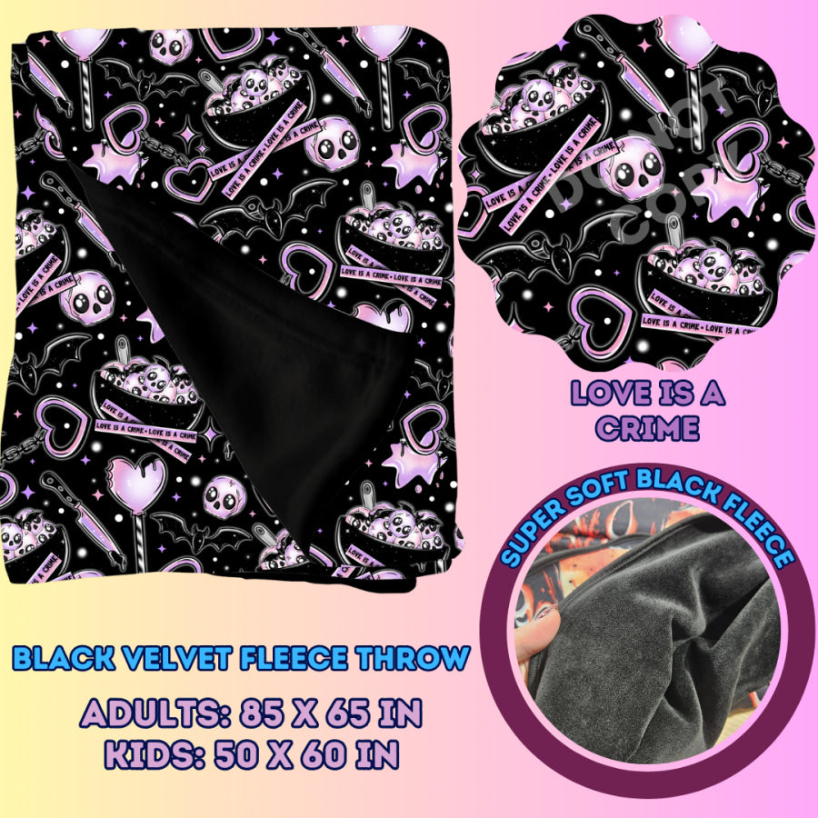 Preorder Custom Velvety Fleece Blankets - Adult Size - Closes 15 Jan - ETA early May 2025 Weighted Blanket