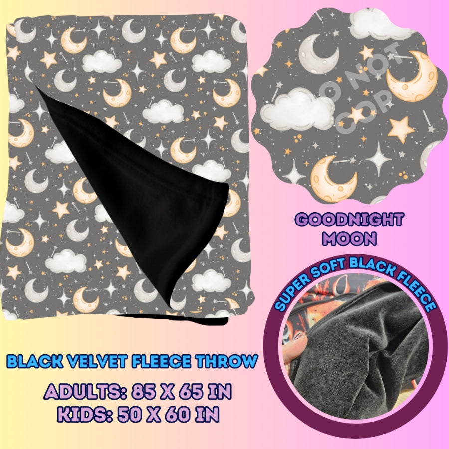 Preorder Custom Velvety Fleece Blankets - Adult Size - Closes 15 Jan - ETA early May 2025 Weighted Blanket