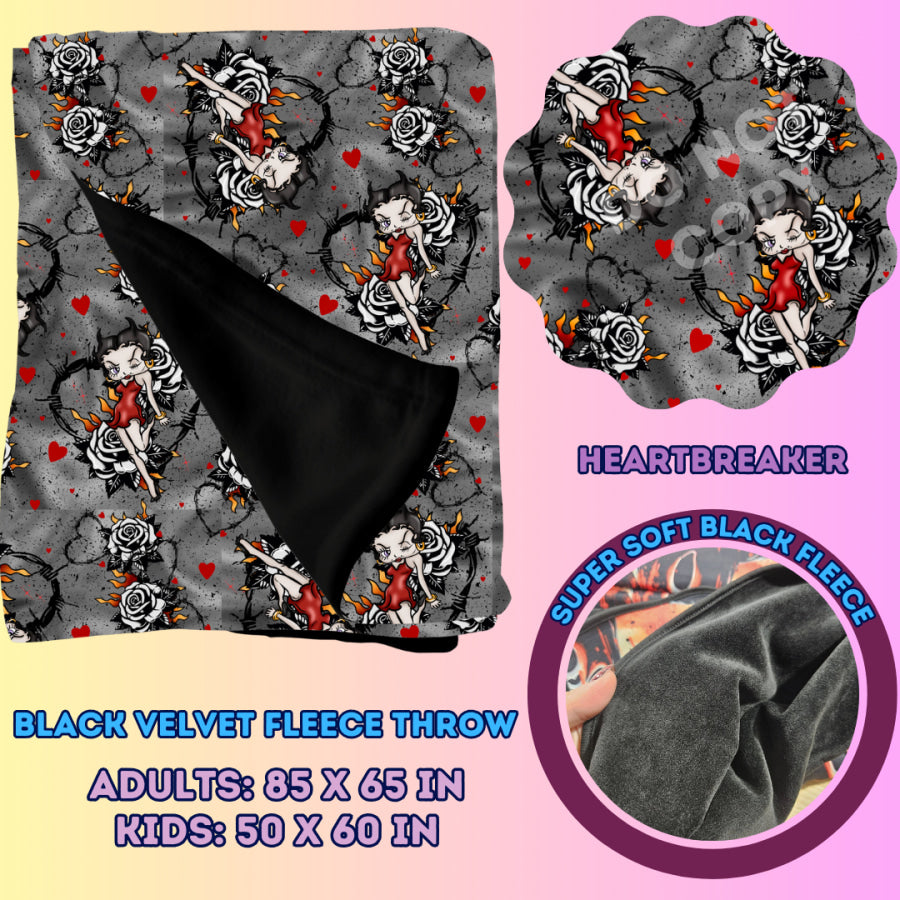 Preorder Custom Velvety Fleece Blankets - Adult Size - Closes 15 Jan - ETA early May 2025 Weighted Blanket