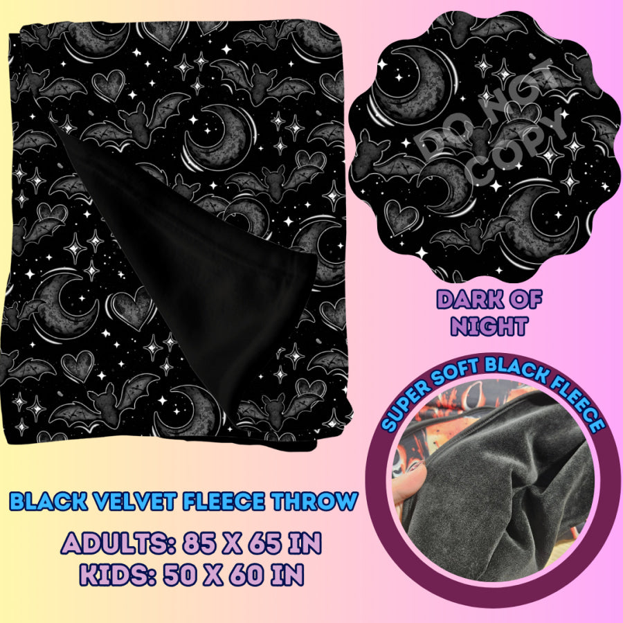 Preorder Custom Velvety Fleece Blankets - Adult Size - Closes 15 Jan - ETA early May 2025 Weighted Blanket