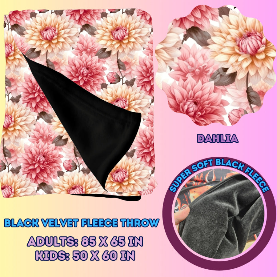 Preorder Custom Velvety Fleece Blankets - Adult Size - Closes 15 Jan - ETA early May 2025 Weighted Blanket