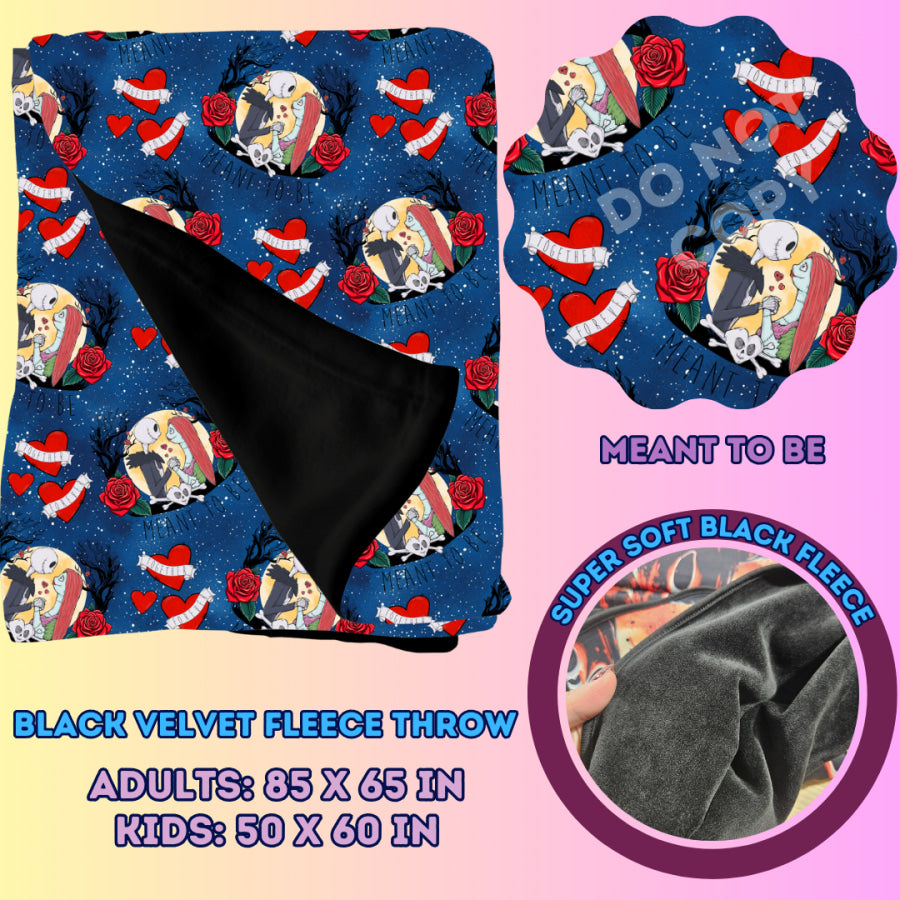 Preorder Custom Velvety Fleece Blankets - Adult Size - Closes 15 Jan - ETA early May 2025 Weighted Blanket