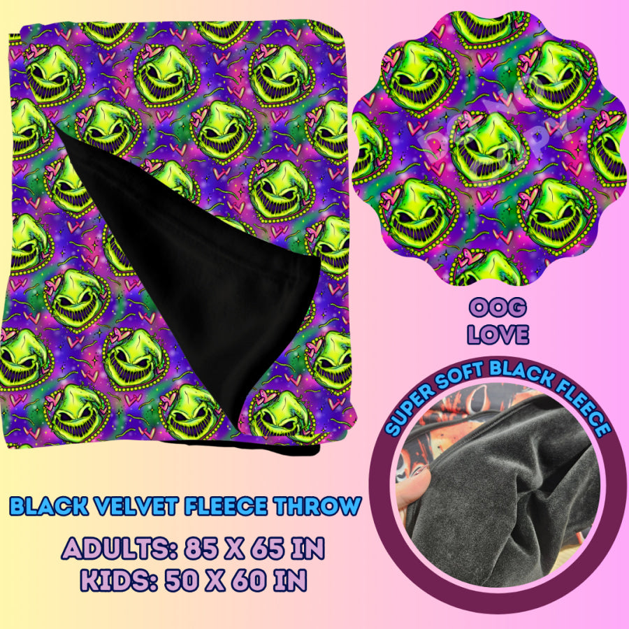 Preorder Custom Velvety Fleece Blankets - Adult Size - Closes 15 Jan - ETA early May 2025 Weighted Blanket