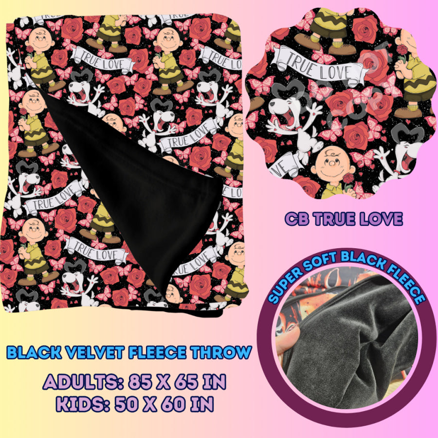 Preorder Custom Velvety Fleece Blankets - Adult Size - Closes 15 Jan - ETA early May 2025 Weighted Blanket