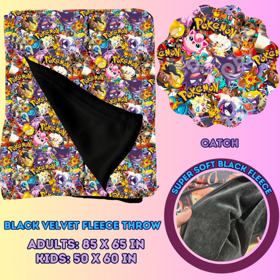 Preorder Custom Velvety Fleece Blankets - Adult Size - Closes 15 Jan - ETA early May 2025 Weighted Blanket