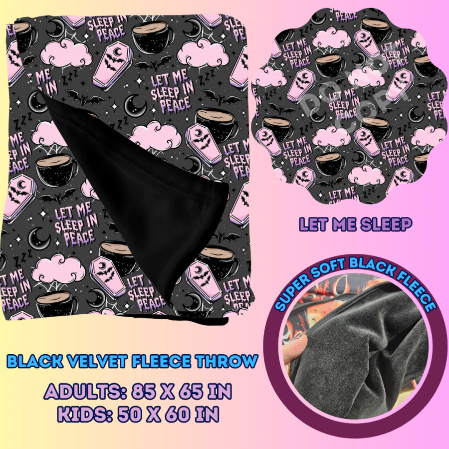 Preorder Custom Velvety Fleece Blankets - Adult Size - Closes 15 Jan - ETA early May 2025 Weighted Blanket