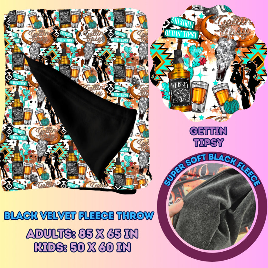 Preorder Custom Velvety Fleece Blankets - Adult Size - Closes 15 Jan - ETA early May 2025 Weighted Blanket