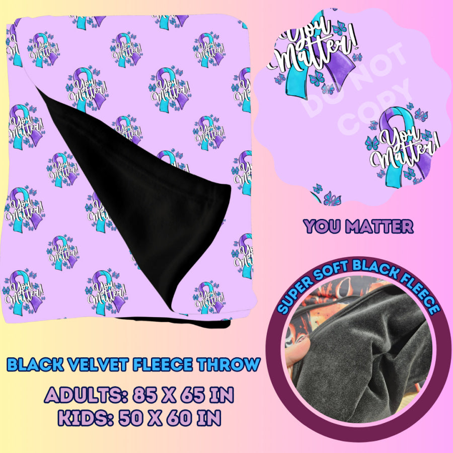 Preorder Custom Velvety Fleece Blankets - Kids Size - Closes 15 Jan - ETA early May 2025 Weighted Blanket