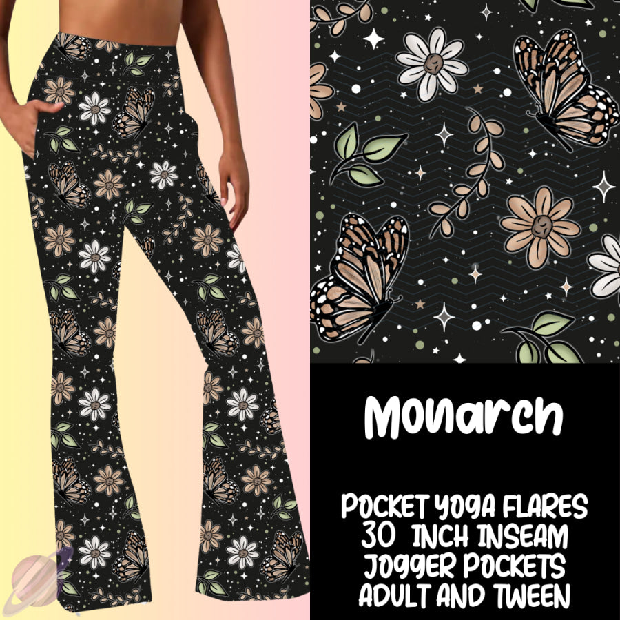 PREORDER Custom Yoga Flare Leggings - Monarch - Closes 16 Feb - ETA early May 2025 Leggings