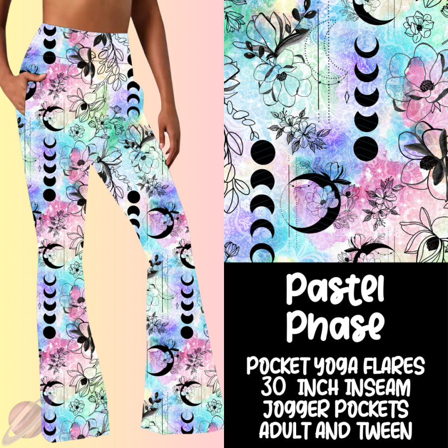 PREORDER Custom Yoga Flare Leggings - Pastel Phase - Closes 16 Feb - ETA early May 2025 Leggings