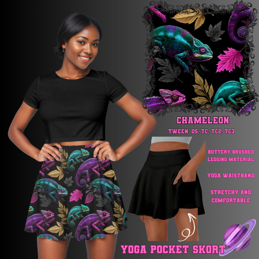 Preorder Custom Yoga Skort with Pockets - Chameleon - Closes 23 May - ETA late Aug 2025 Skort