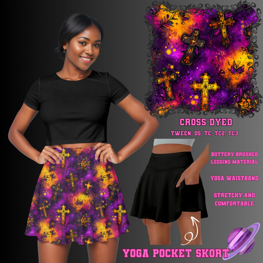 Preorder Custom Yoga Skort with Pockets - Cross Dyed - Closes 23 May - ETA late Aug 2025 Skort