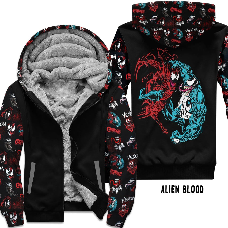 Preorder Custom Zip Hoodie Jacket - Alien Blood - Closes 1 Dec - ETA early Mar 2025 Hoodie