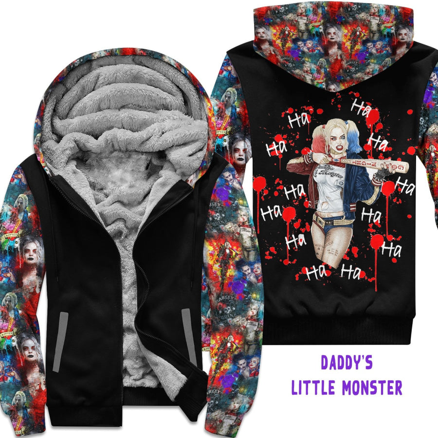 Preorder Custom Zip Hoodie Jacket - Daddy’s Little Monster - Closes 1 Dec - ETA early Mar 2025 Hoodie